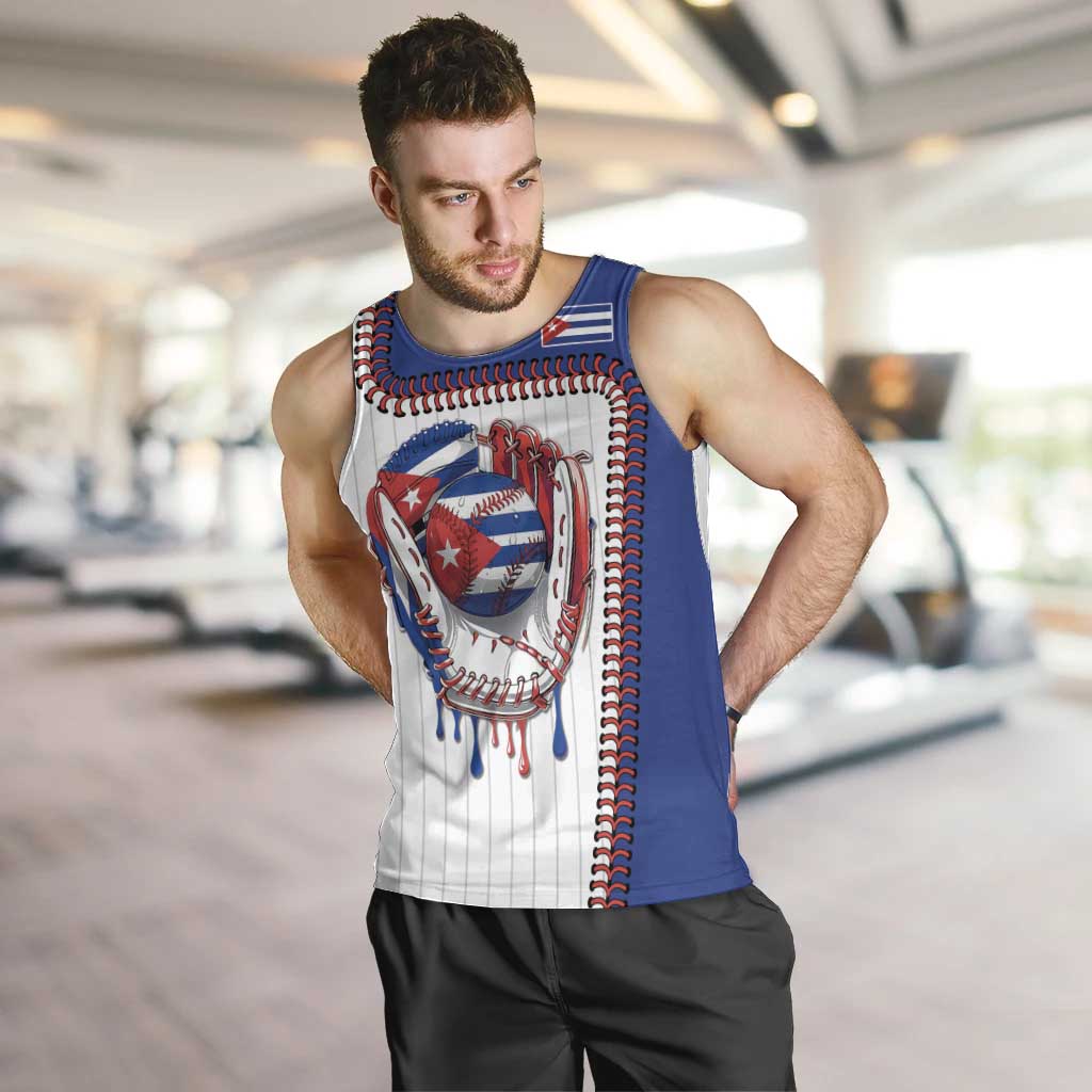 Custom Dripping Baseball Cuba Men Tank Top