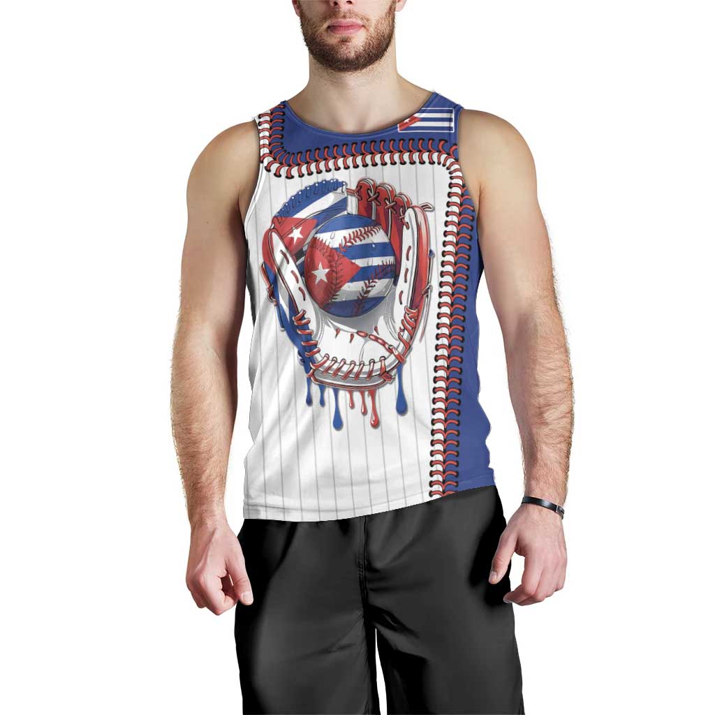 Custom Dripping Baseball Cuba Men Tank Top