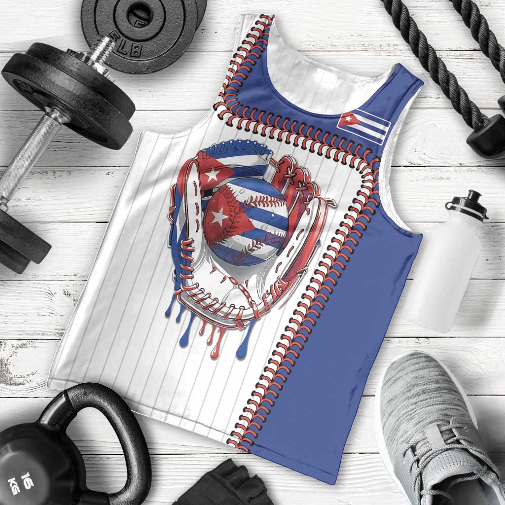 Custom Dripping Baseball Cuba Men Tank Top