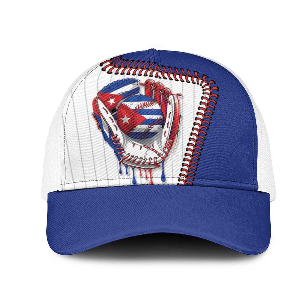 Dripping Baseball Cuba Mesh Trucker Cap