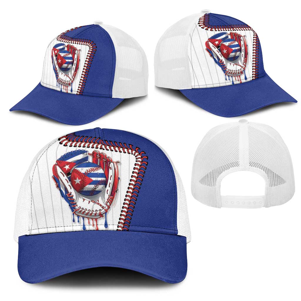 Dripping Baseball Cuba Mesh Trucker Cap