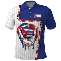 Custom Dripping Baseball Cuba Polo Shirt