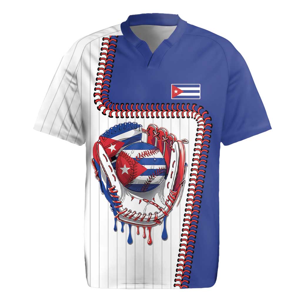 Custom Dripping Baseball Cuba Rugby Jersey