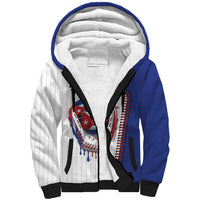 Custom Dripping Baseball Cuba Sherpa Hoodie