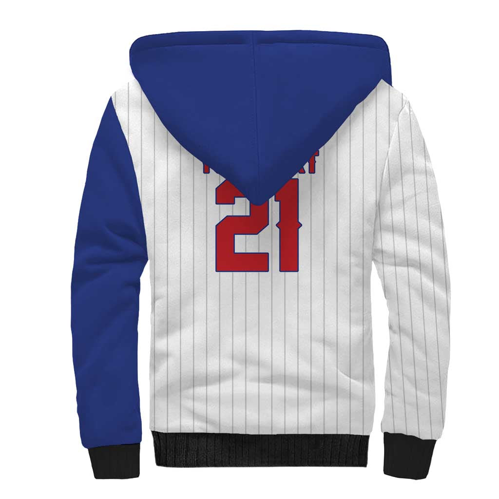 Custom Dripping Baseball Cuba Sherpa Hoodie