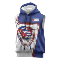 Custom Dripping Baseball Cuba Sleeveless Hoodie