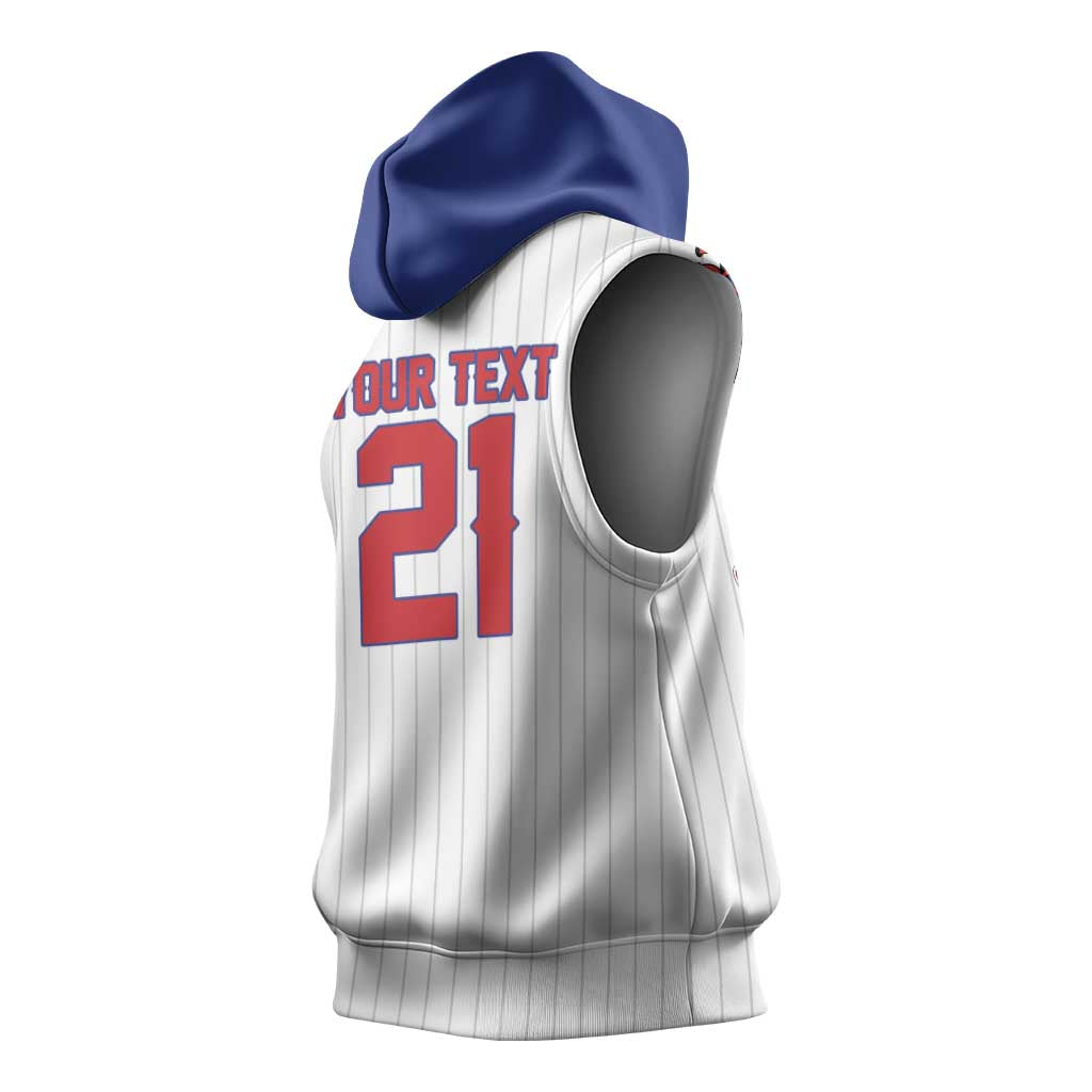 Custom Dripping Baseball Cuba Sleeveless Hoodie