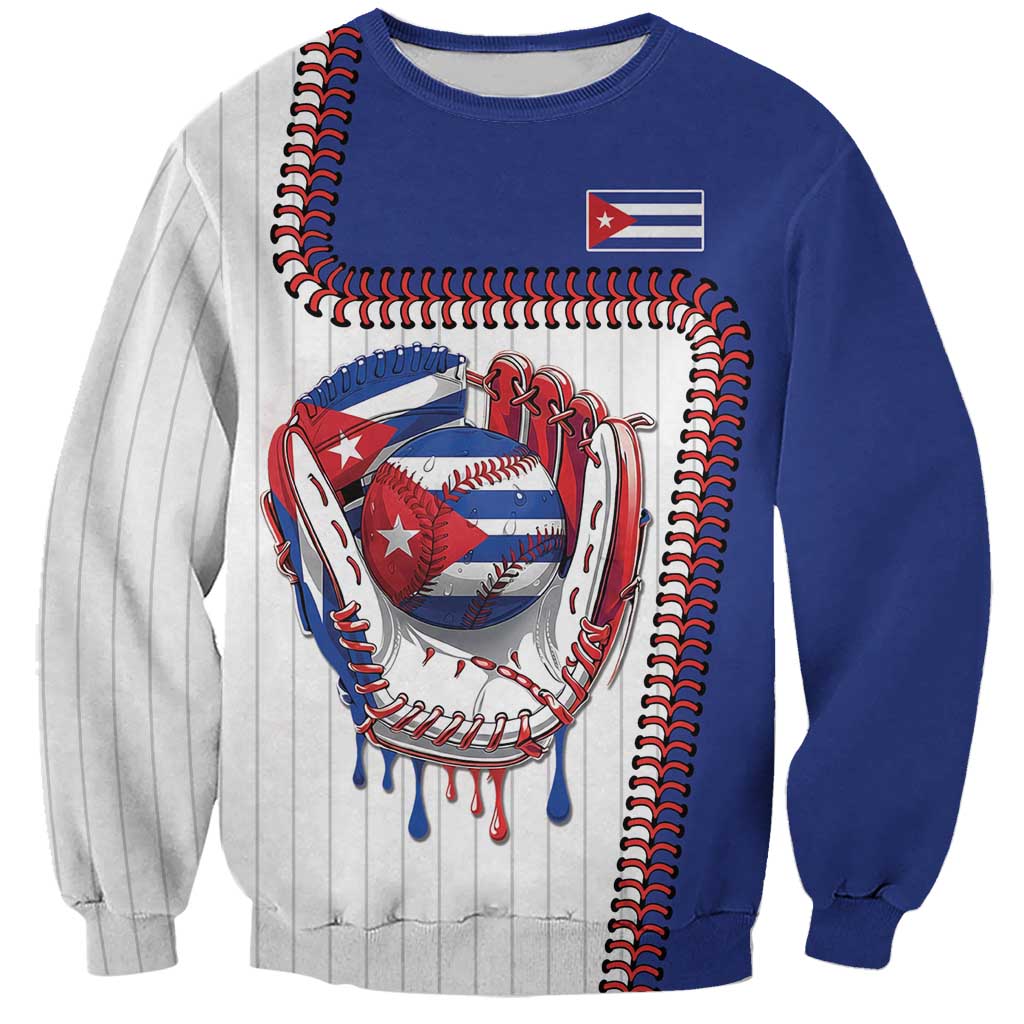 Custom Dripping Baseball Cuba Sweatshirt