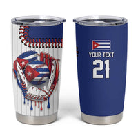 Custom Dripping Baseball Cuba Tumbler Cup