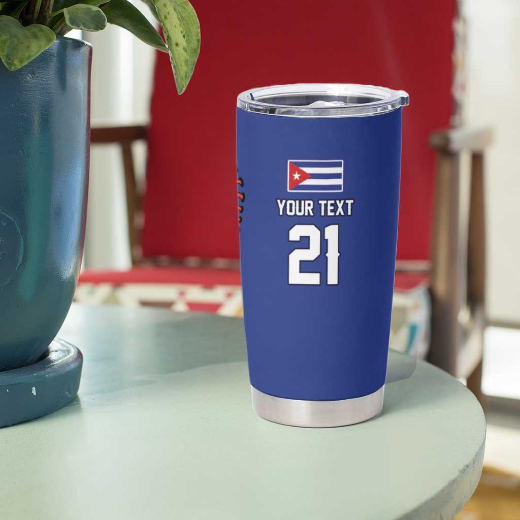 Custom Dripping Baseball Cuba Tumbler Cup