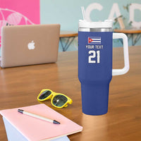 Custom Dripping Baseball Cuba Tumbler With Handle