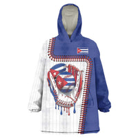 Custom Dripping Baseball Cuba Wearable Blanket Hoodie