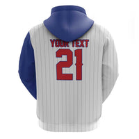 Custom Dripping Baseball Cuba Zip Hoodie
