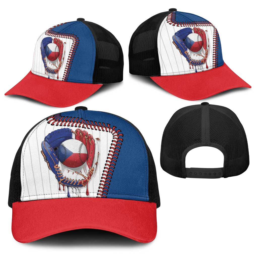 Dripping Baseball Czechia Baseball Net Cap