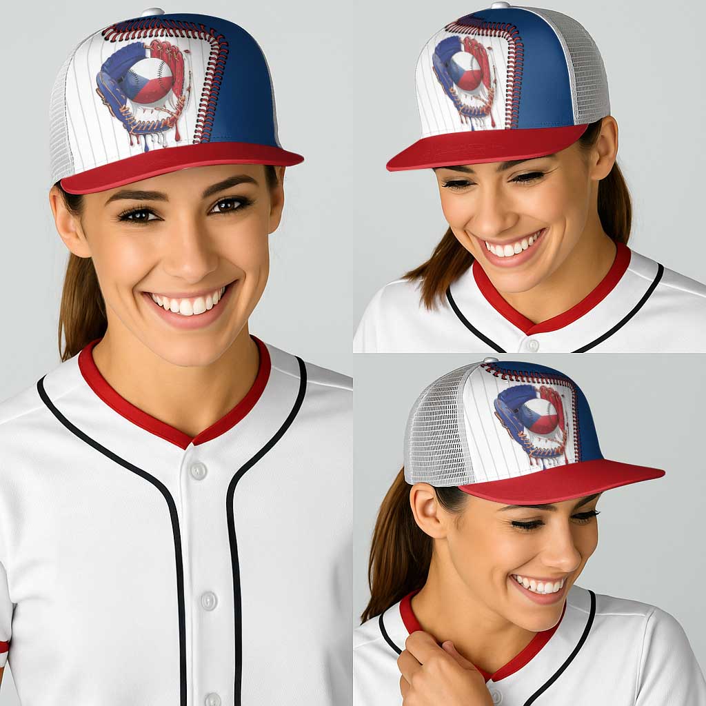 Dripping Baseball Czechia Baseball Net Cap