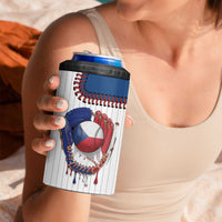 Custom Dripping Baseball Czechia 4 in 1 Can Cooler Tumbler