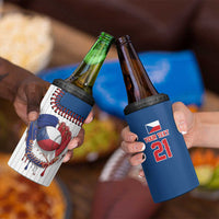 Custom Dripping Baseball Czechia 4 in 1 Can Cooler Tumbler