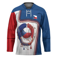 Custom Dripping Baseball Czechia Hockey Jersey
