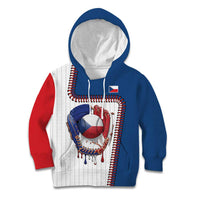Custom Dripping Baseball Czechia Kid Hoodie