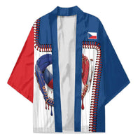 Custom Dripping Baseball Czechia Kimono