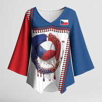 Custom Dripping Baseball Czechia Kimono Sleeve Blouse