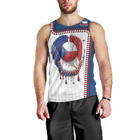 Custom Dripping Baseball Czechia Men Tank Top