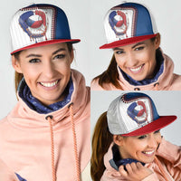 Dripping Baseball Czechia Mesh Trucker Cap