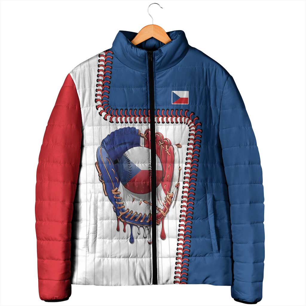Custom Dripping Baseball Czechia Padded Jacket
