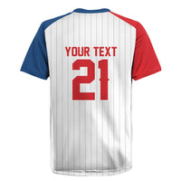 Custom Dripping Baseball Czechia Rugby Jersey