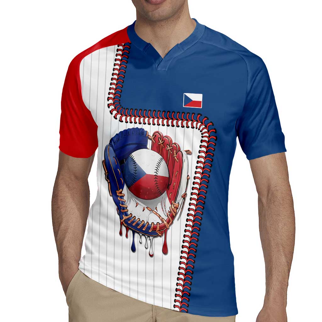 Custom Dripping Baseball Czechia Rugby Jersey