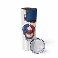 Custom Dripping Baseball Czechia Skinny Tumbler