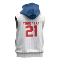 Custom Dripping Baseball Czechia Sleeveless Hoodie