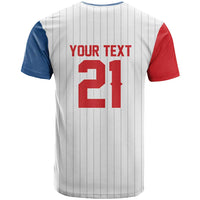 Custom Dripping Baseball Czechia T Shirt