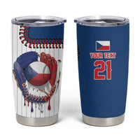 Custom Dripping Baseball Czechia Tumbler Cup