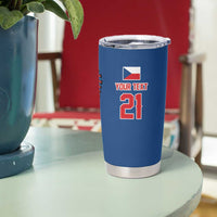 Custom Dripping Baseball Czechia Tumbler Cup