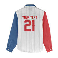 Custom Dripping Baseball Czechia Women Casual Shirt