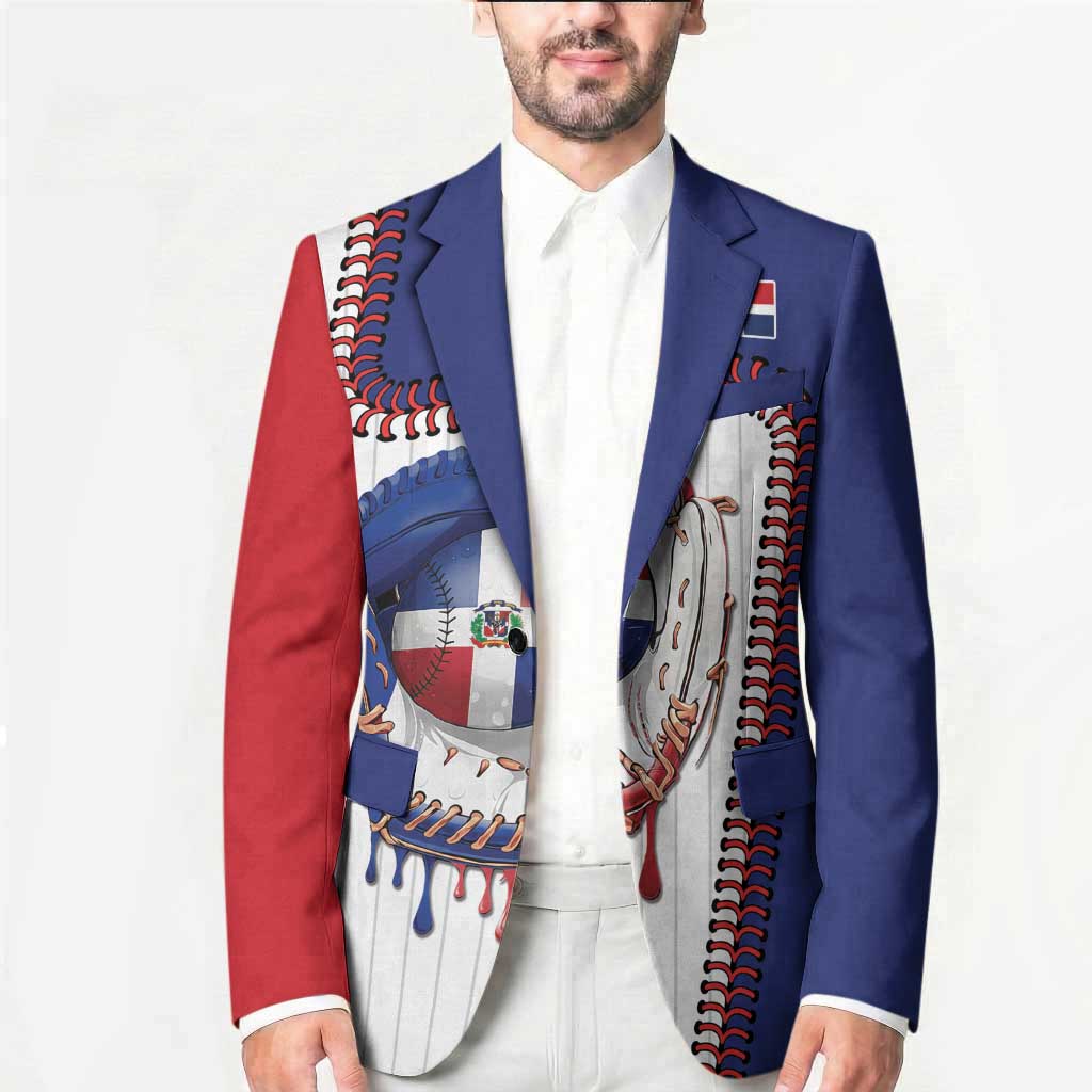 Custom Dripping Baseball Dominican Republic Blazer