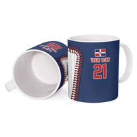 Custom Dripping Baseball Dominican Republic Ceramic Mug