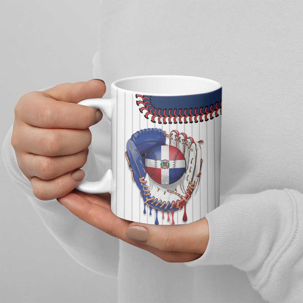 Custom Dripping Baseball Dominican Republic Ceramic Mug