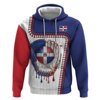 Custom Dripping Baseball Dominican Republic Hoodie