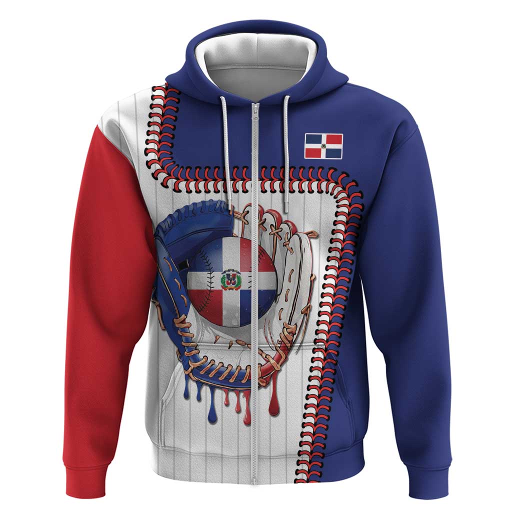 Custom Dripping Baseball Dominican Republic Hoodie