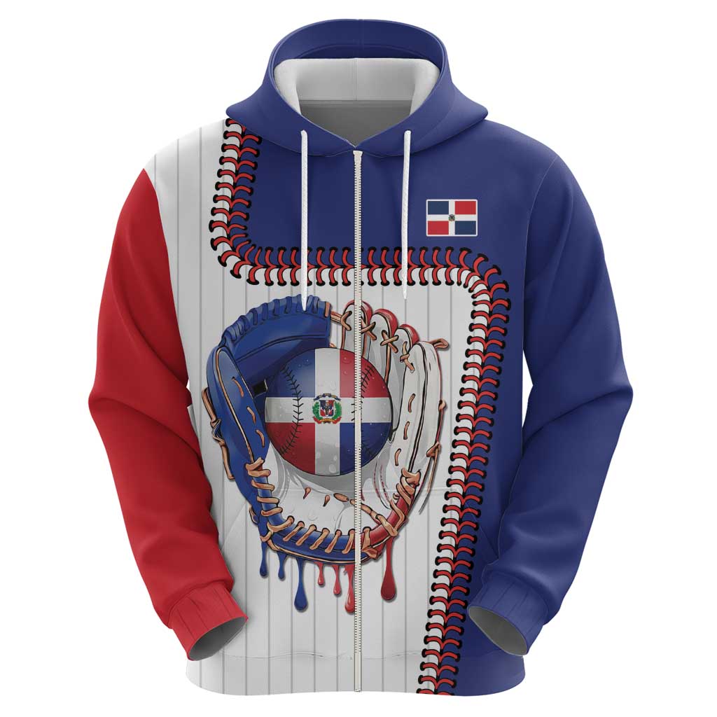 Custom Dripping Baseball Dominican Republic Hoodie