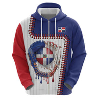 Custom Dripping Baseball Dominican Republic Hoodie