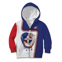 Custom Dripping Baseball Dominican Republic Kid Hoodie