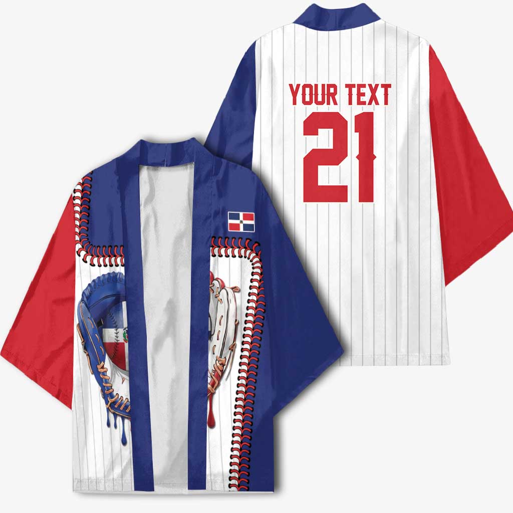 Custom Dripping Baseball Dominican Republic Kimono