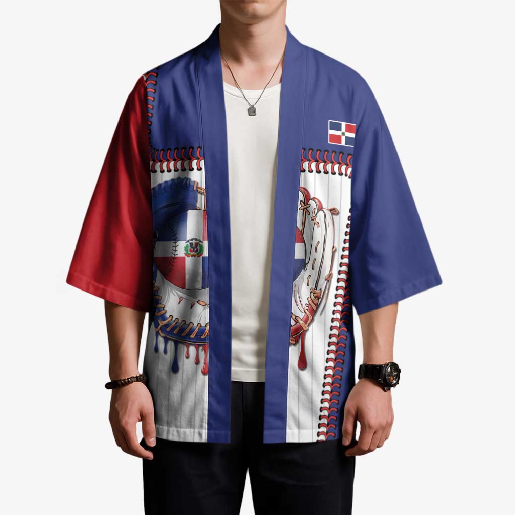 Custom Dripping Baseball Dominican Republic Kimono