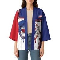 Custom Dripping Baseball Dominican Republic Kimono
