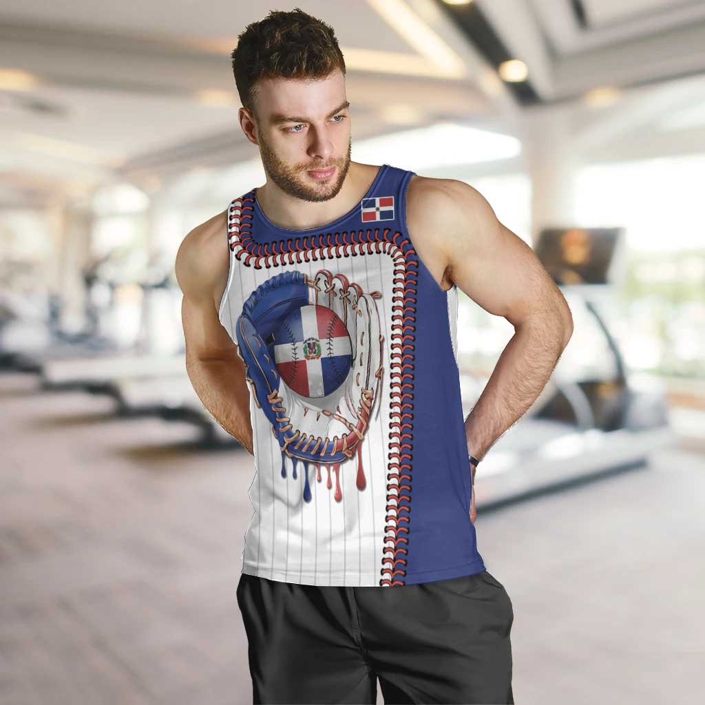 Custom Dripping Baseball Dominican Republic Men Tank Top