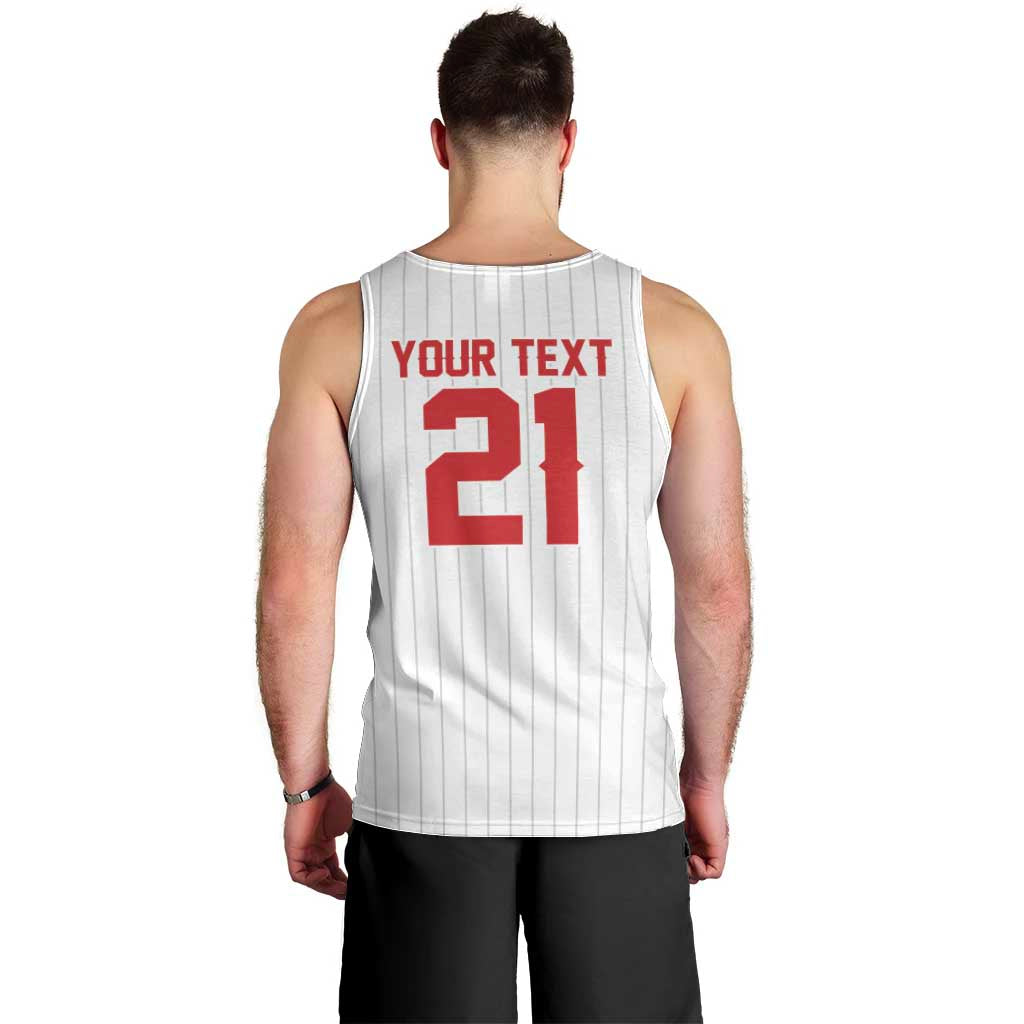 Custom Dripping Baseball Dominican Republic Men Tank Top