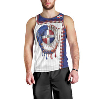 Custom Dripping Baseball Dominican Republic Men Tank Top
